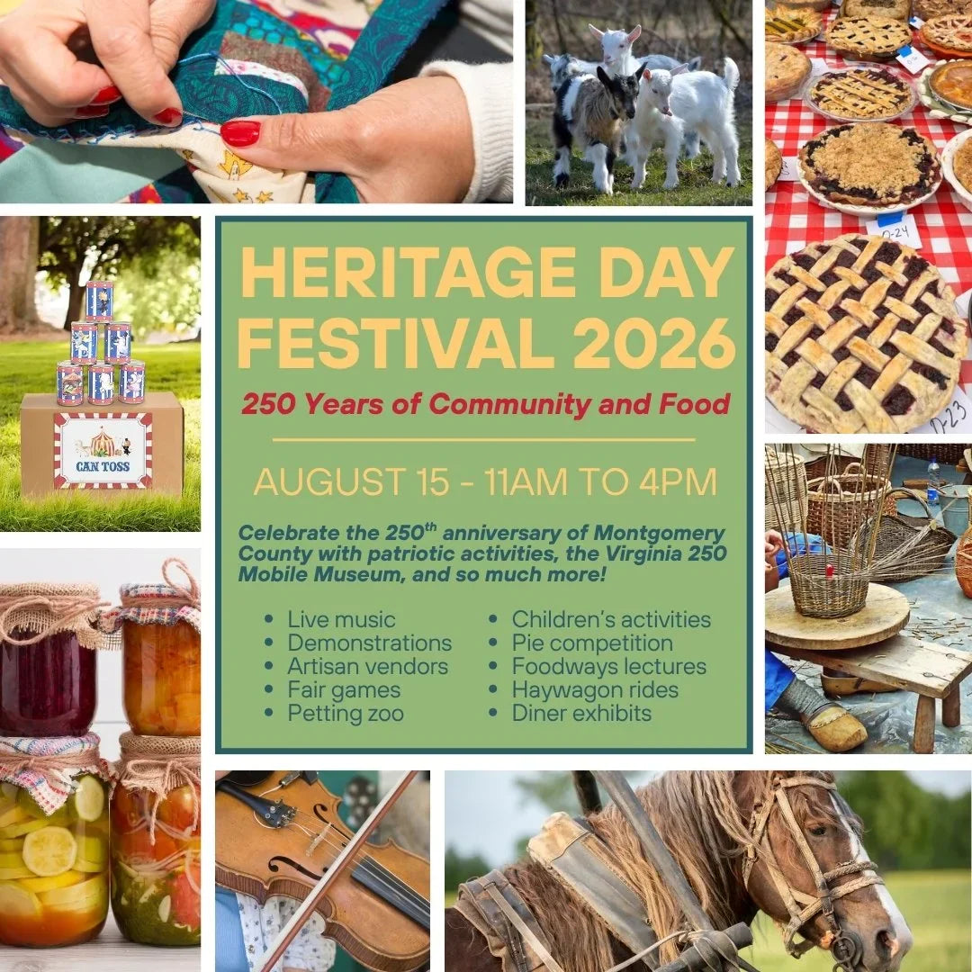 8/15 Heritage Day Festival 2026 in Christiansburg, VA