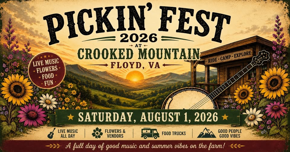 8/1  Pickin'Fest 2026 Floyd, VA